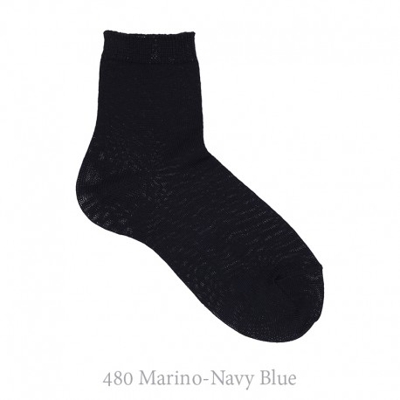 Calcetín Corto Punto Liso Condor. 480-marino 0