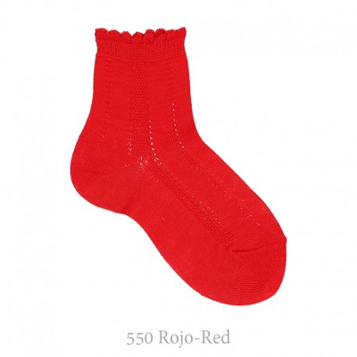 Calcetín Corto Labrado Condor. 550-rojo 00
