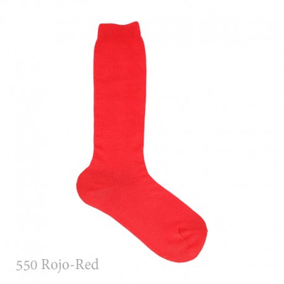 Calcetín Alto Básico Liso Condor. 550-rojo 4