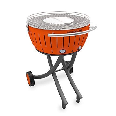 Lotus Grill XXL - Barbacoa de carbón, Naranja, 78 x 78 x 48 cm