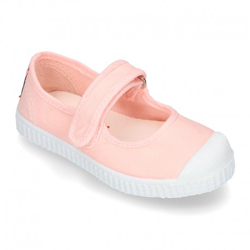 Mercedita Tipo Bamba En Lona Con Velcro Y Puntera. 22 Rosa precio