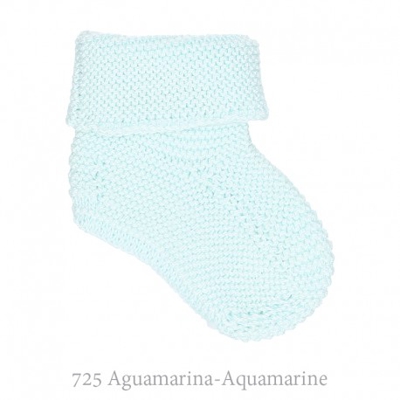 Patuco Botita Punto Bobo Condor. 000 725-aguamarina