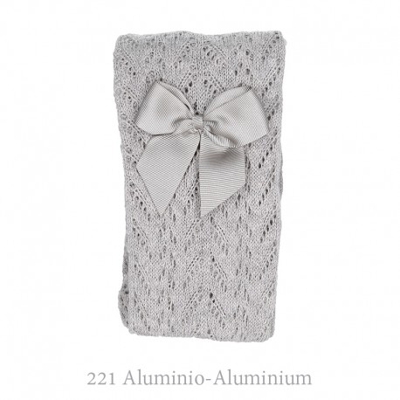 Leotardo Perlé Calados Con Lazo Condor. 221-aluminio 000