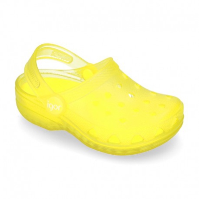 Cangrejeras Clásicas Tipo Zuecos Para Piscina Y Playa. 28 Amarillo