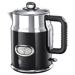 Russell Hobbs Retro Ribbon 1.7L 2400W Negro, Plata tetera eléctrica precio