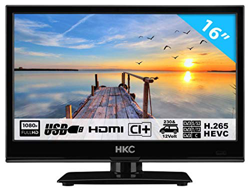 HKC 16M4H TV PEQUEÑA (16 Pulgadas) TV LED (Full HD, sintonizador Triple, Ci +, Mediaplayer USB 2.0, Cargador de Coche de 12V) [Clase de energía A +] precio