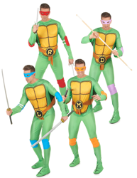 Disfraz grupo Tortugas Ninja™ adulto en oferta