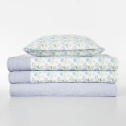 El Corte Inglés - Juego De Sábanas Coralina Con Bajera Annis Lila Cama 105 cm en oferta