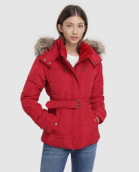 Compra Pepe Jeans - Plumífero De Mujer Con Capucha Y Cinturón al mejor  precio - Shoptize
