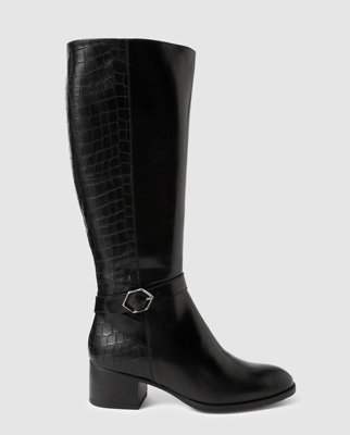 Wonders - Botas De Mujer En Color Negro Con Hebilla