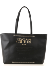 Versace Jeans Couture Bolso Tote Bag Baratos en Rebajas, Negro, Cuero Sintético, 2017 características