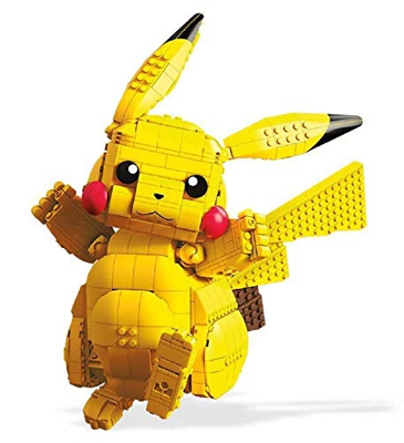 Mega Construx - Pokemon Figura Jumbo Pikachu, Juguetes Niños +8 Años (Mattel FVK81)