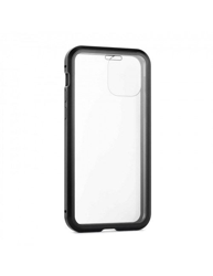 Funda magnética Muvit Glass Skin 360º Transparente Borde negro para iPhone 11 Pro Max precio