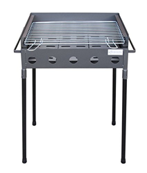 Flores Cortés 33220 - Barbacoa con soportes, color negro, 51 x 33 x 62 cm en oferta