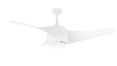 Orbegozo CP 99132 - Ventilador de techo con luz LED, 3 palas de diseño curvo, 120 cm de diámetro, 3 velocidades y sistema de ventilación reversible, 6
