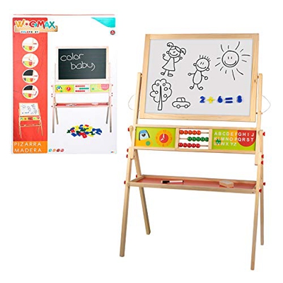 WOOMAX- Pizarra de Madera magnética y Tiza (ColorBaby 42149)