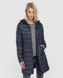 Vila - Plumífero Largo De Mujer Con Capucha, precio y características -  Shoptize