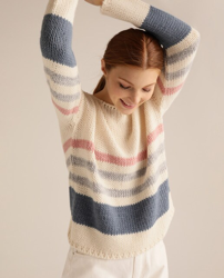Green Coast - Jersey De Mujer De Rayas Con Lana precio