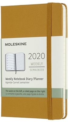 Moleskine 12 Months Weekly Note Calendar 2020 Hard Cover Pocket Yellow