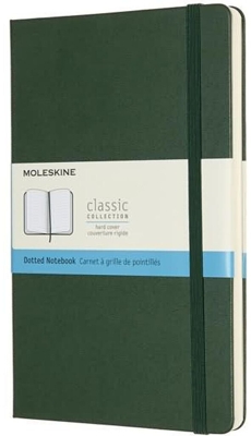Moleskine Classic Notebook Hardcover Dotted 240 pages myrte green