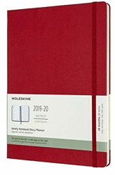 Moleskine 18 Months Weekly Note Calendar Hard Cover X-Large 2019/2020 Red precio