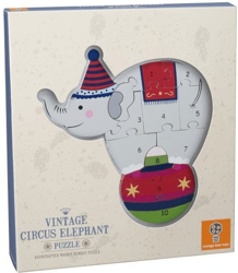 Orange Tree Toys Circus Elephant Number Puzzle características