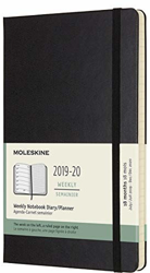 Moleskine 18 Months Weekly Note Calender Hard Cover Large 2019/2020 Black en oferta