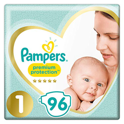 Pampers Premium Protection New Baby Size 1 (2-5 kg) 96pcs. en oferta