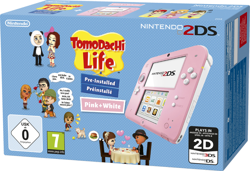 Nintendo 2DS rosa-blanco + Tomodachi Life precio