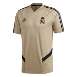 Camiseta de entrenamiento del Real Madrid dorada características
