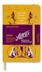 Moleskine 12 Months Note Calendar 2020 Pocket Hard Cover Alice in Wonderland características