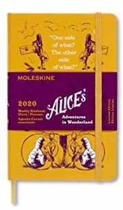 Moleskine 12 Months Note Calendar 2020 Pocket Hard Cover Alice in Wonderland