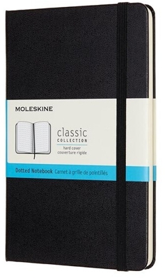 Moleskine Classic Notebook Hardcover Medium Dotted 208 pages black