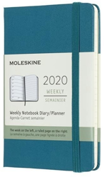 Moleskine 12 Months Weekly Note Calendar 2020 Hard Cover Pocket Green precio