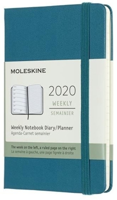 Moleskine 12 Months Weekly Note Calendar 2020 Hard Cover Pocket Green