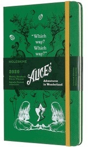 Moleskine 12 Months Weekly Note Calender Hard Cover Large 2020 Alice in Wonderland