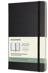 Moleskine 12 Months Weekly Note Calender Hard Cover Large 2020 Black características