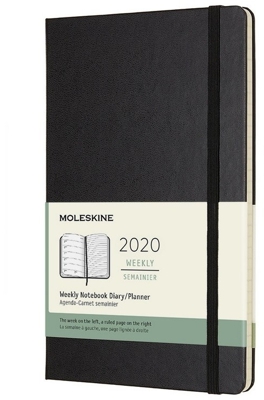Moleskine 12 Months Weekly Note Calender Hard Cover Large 2020 Black
