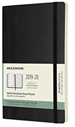 Moleskine 18 Months Weekly Note Calender Soft Cover Large  2019/2020 Black precio