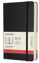 Moleskine 18 Months Daily Calender Hard Cover Large 2019/2020 Black características