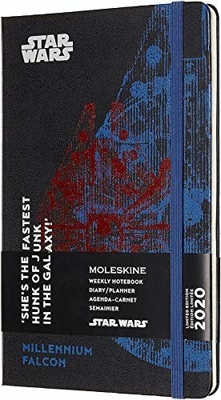 Moleskine 12 Months Weekly Note Calender Hard Cover Large 2020 Star Wars Special Edition Millennium