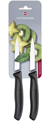 Victorinox Cuchillo para verdura con sierra SwissClassic 8 cm (negro)