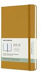 Moleskine 18 Months Weekly Note Calender Hard Cover Large 2019/2020 Yellow