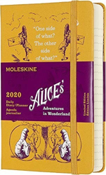 Moleskine 12 Months Daily Calendar 2020 Pocket Hard Cover Alice in Wonderland precio