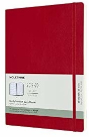 Moleskine 18 Months Weekly Note Calendar Soft Cover X-Large 2019/2020 Red