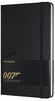 Moleskine James Bond Large Notebook Hardcover Lined Carbonoptik