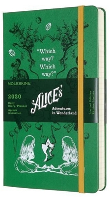 Moleskine 12 Months Daily Calender Hard Cover Large 2020 Alice in Wonderland