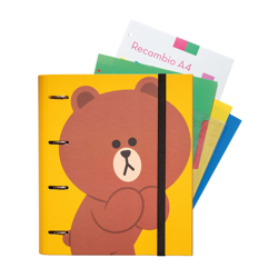 Grupo Erik Editores, S.L. - Carpeblock 4 Anillas Grupo Erik Editores Line Friends Marrón precio