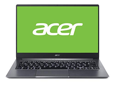 Acer Swift 3 - Ordenador portátil de 14" FullHD (Intel Core i7-1065G7, 8GB RAM, 512GB SSD, UMA, Windows 10 Home) Gris - Teclado QWERTY Español