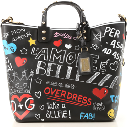 Dolce & Gabbana Bolso Tote Bag Baratos en Rebajas, Negro, Piel, 2017 características